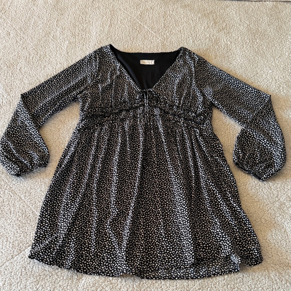 Altar'd State Black and White Mini Dress